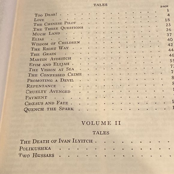 Antique Book-The Works of Leo Tolstoi One Volume Edition 1928 - Picture 6 of 6